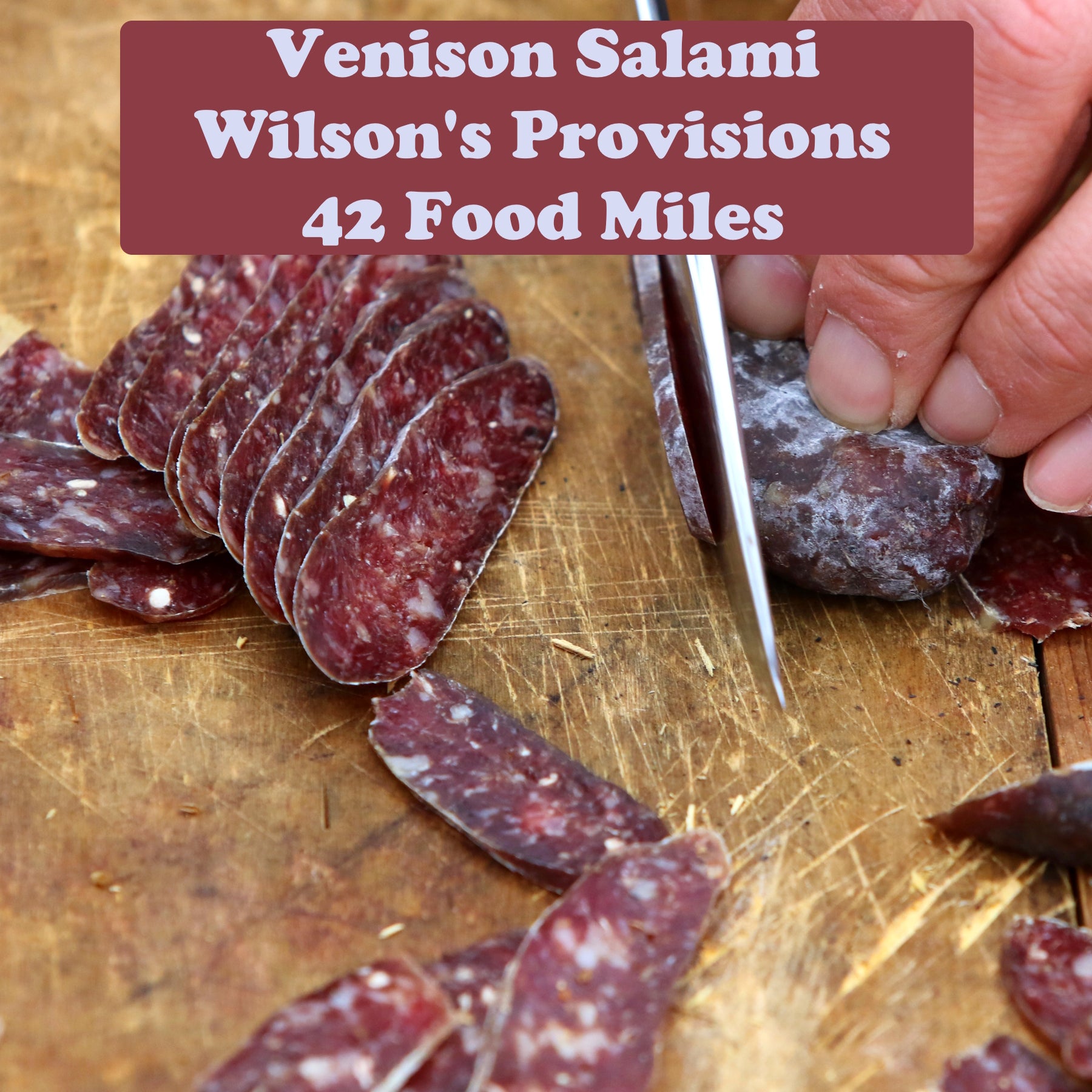 Venison & Red Wine Saucisson 350g